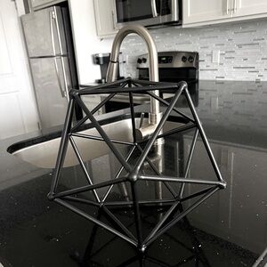 Metal Geometric Decorative Sculpture.